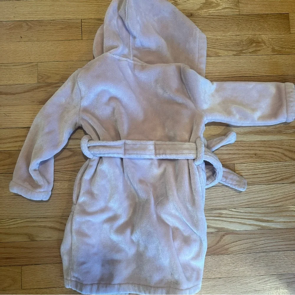 Company Store Plush Kids Robe Blush 2-4t